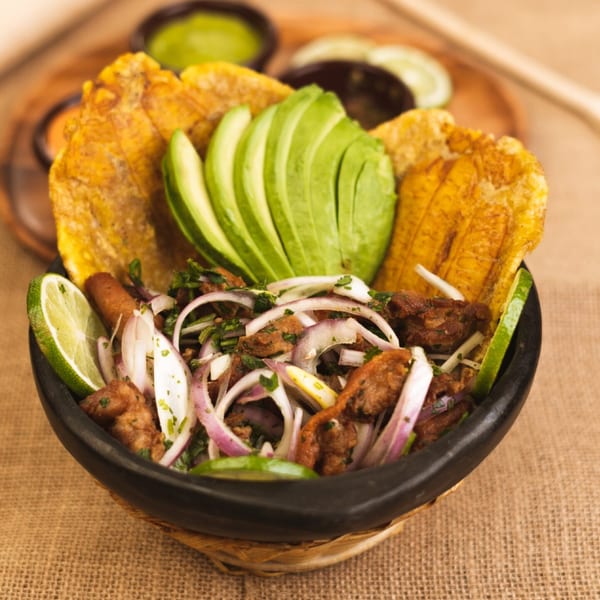 Grilled beef picada platter