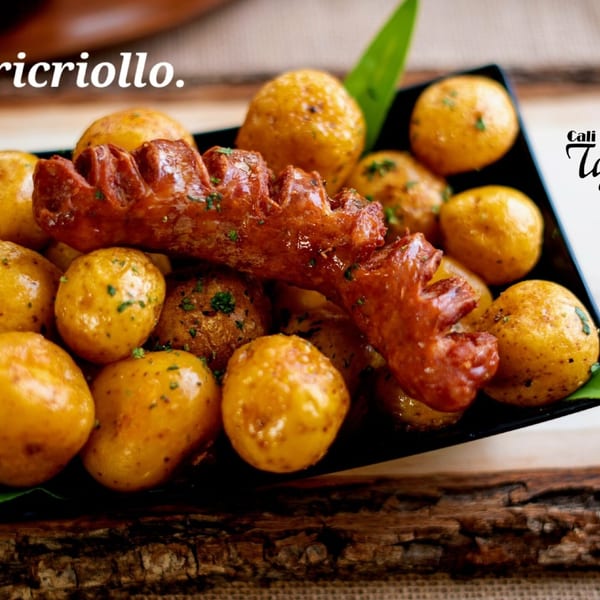 Choricriollo with roasted potatoes