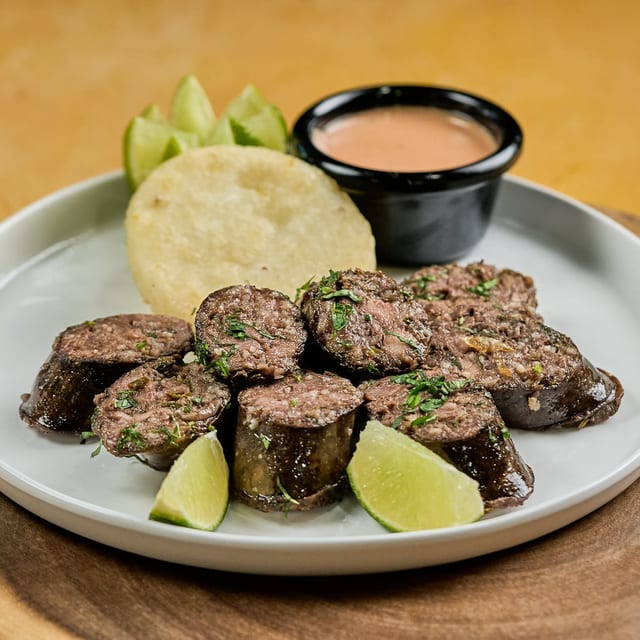 Morcilla Con Arepa.