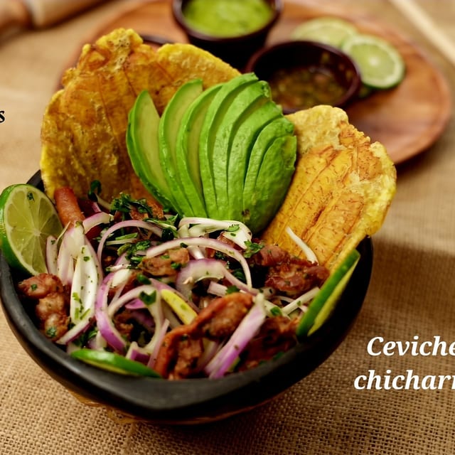 Ceviche de Chicharron.